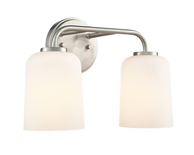 Bathroom Fixtures Two Lights by Millennium ( 59 | 214202-BN Laphia ) 