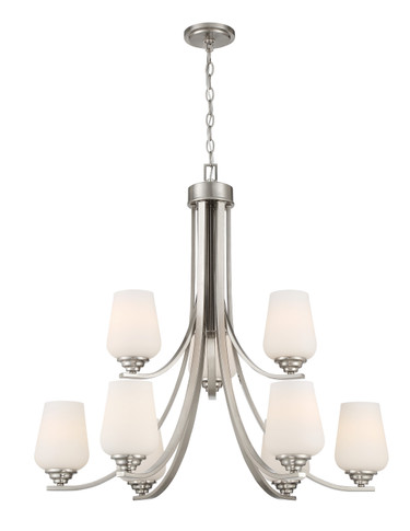 Mid. Chandeliers Glass Up by Minka-Lavery ( 7 | 4929-84 Shyloh ) 