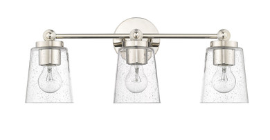 Bathroom Fixtures Three Lights by Millennium ( 59 | 22003-PN Lauryn ) 