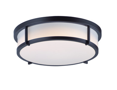 Flush Mounts Glass Down by Maxim ( 16 | 10270WTBK Rogue E26 ) 