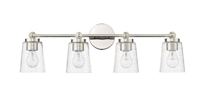 Bathroom Fixtures Four Lights by Millennium ( 59 | 22004-PN Lauryn ) 