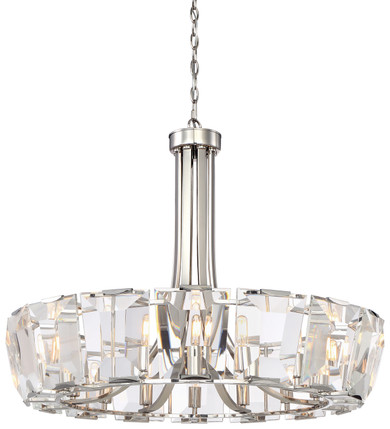Mid. Chandeliers Glass Down by Metropolitan ( 29 | N6986-613 Castle Aurora ) 