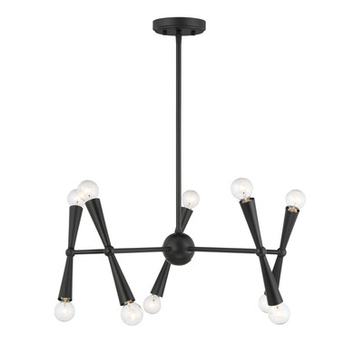 Mid. Chandeliers Candle by Meridian ( 446 | M100128MBK ) 