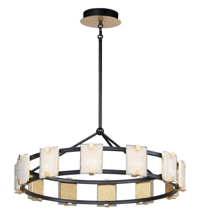 Mid. Chandeliers Glass Down by Maxim ( 16 | 39536CYBKGL Radiant ) 