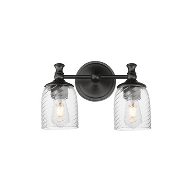 Bathroom Fixtures Two Lights by Maxim ( 16 | 21352CRBK Swirl ) 
