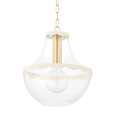 Pendants Glass Down by Mitzi ( 428 | H668701L-AGB/SCR Alaina ) 