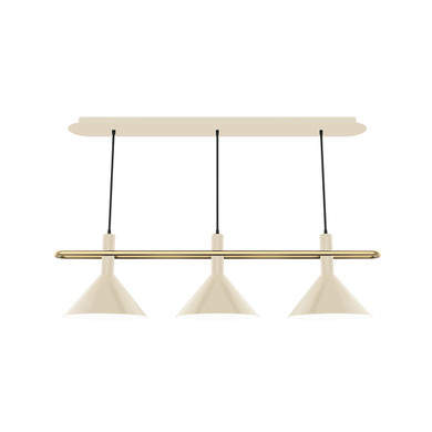 Linear/Island 3 Light Bar by Montclair Light Works ( 518 | CHR422-16-91 Raceway ) 