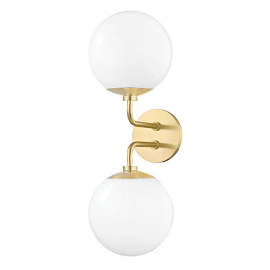 Sconces Double Glass by Mitzi ( 428 | H105102-AGB Stella ) 