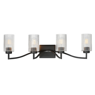 Bathroom Fixtures Four Lights by Maxim ( 16 | 21374CRBK Rigata ) 