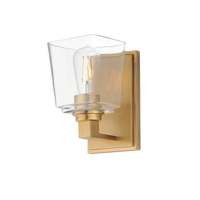 Sconces Single Glass by Maxim ( 16 | 21381CLNAB Cubos ) 
