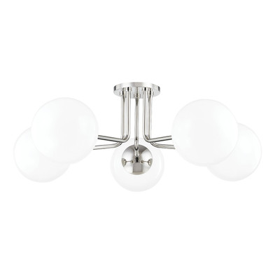 Semi-Flush Mts. Multi-port/Cluster by Mitzi ( 428 | H105605-PN Stella ) 