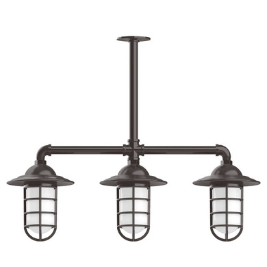 Linear/Island 3 Light Bar by Montclair Light Works ( 518 | MSK052-51-G07 Vaportite ) 
