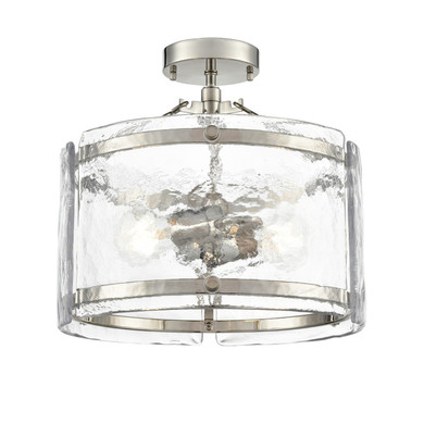 Semi-Flush Mts. Drum Shade by Millennium ( 59 | 47002-PN Bennetti ) 