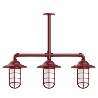 Linear/Island 3 Light Bar by Montclair Light Works ( 518 | MSK052-55-T30-G07 Vaportite ) 