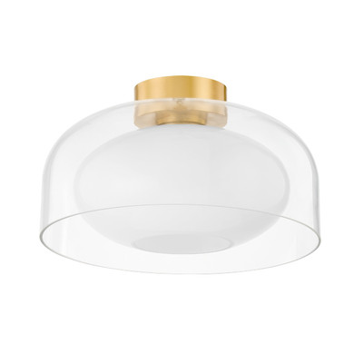 Flush Mounts Glass Down by Mitzi ( 428 | H746501-AGB Giovanna ) 