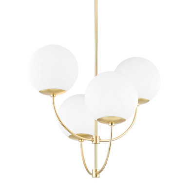 Mid. Chandeliers Glass Up by Mitzi ( 428 | H160804-AGB Carrie ) 