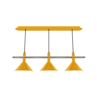 Linear/Island 3 Light Bar by Montclair Light Works ( 518 | CHR422-21-96 Raceway ) 