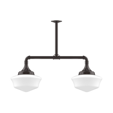 Linear/Island 2 Light Bar by Montclair Light Works ( 518 | MSD021-51-T30 Schoolhouse ) 