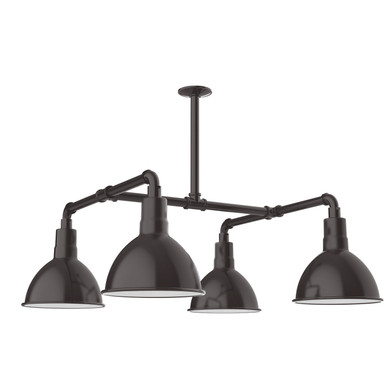 Exterior Chandeliers by Montclair Light Works ( 518 | MSP115-51-T48 Deep Bowl ) 