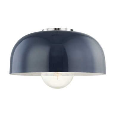 Semi-Flush Mts. Glass Down by Mitzi ( 428 | H199501L-PN/NVY Avery ) 