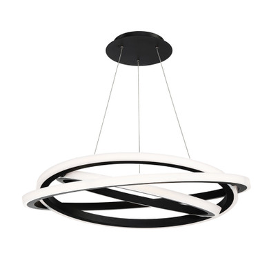 Large Chandeliers Glass Shade by Modern Forms ( 281 | PD-24838-BK Veloce ) 