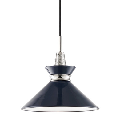 Pendants Metal Shade by Mitzi ( 428 | H251701S-PN/NVY Kiki ) 