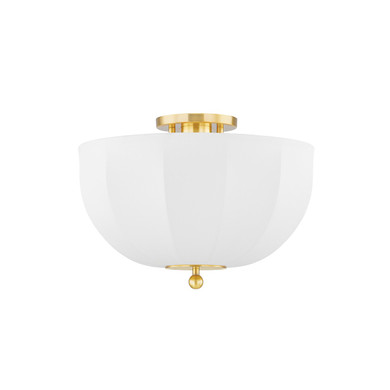 Semi-Flush Mts. Bowl Style by Mitzi ( 428 | H816601-AGB Meshelle ) 