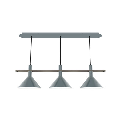 Linear/Island 3 Light Bar by Montclair Light Works ( 518 | CHR422-40-96 Raceway ) 