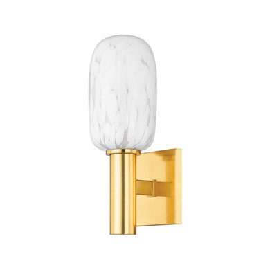 Sconces Single Glass by Mitzi ( 428 | H841101-AGB Abina ) 