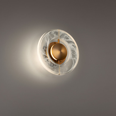 Sconces Single Glass by Modern Forms ( 281 | WS-62110-AB Cymbal ) 