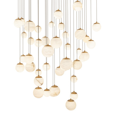 Mid. Chandeliers Multi-Port/Cascade by Modern Forms ( 281 | PD-34441S-AB Pisces ) 