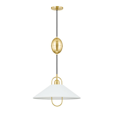 Pendants Metal Shade by Mitzi ( 428 | H866701-AGB/SWH Mariel ) 