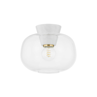 Flush Mounts Glass Down by Mitzi ( 428 | H869501-AGB Ariella ) 