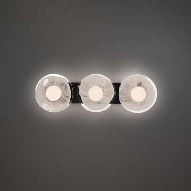 Bathroom Fixtures Three Lights by Modern Forms ( 281 | WS-66525-BK Fresco ) 