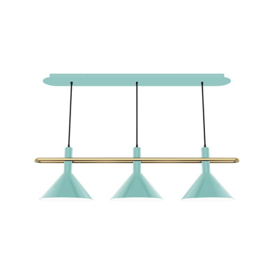 Linear/Island 3 Light Bar by Montclair Light Works ( 518 | CHR422-48-91 Raceway ) 