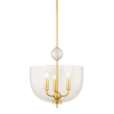 Mini Chandeliers Glass Shade by Mitzi ( 428 | H907703-AGB Arianne ) 