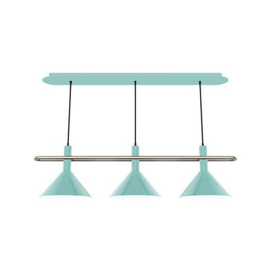 Linear/Island 3 Light Bar by Montclair Light Works ( 518 | CHR422-48-96 Raceway ) 