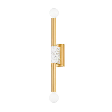 Sconces Double Candle by Mitzi ( 428 | H911102-AGB Goldie ) 