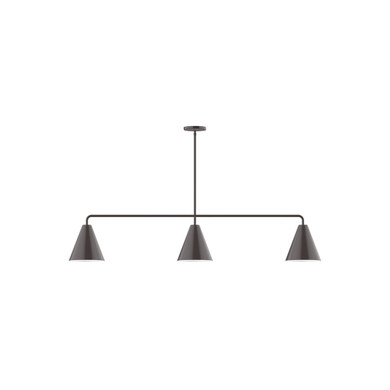 Linear/Island 3 Light Bar by Montclair Light Works ( 518 | MSN420-51 Jynx ) 