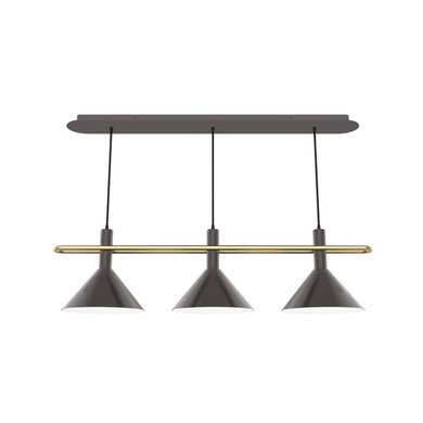 Linear/Island 3 Light Bar by Montclair Light Works ( 518 | CHR422-51-91 Raceway ) 