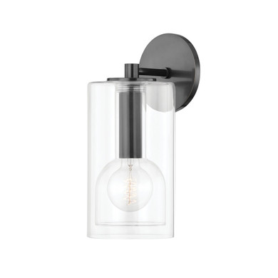 Sconces Single Glass by Mitzi ( 428 | H415101A-OB Belinda ) 
