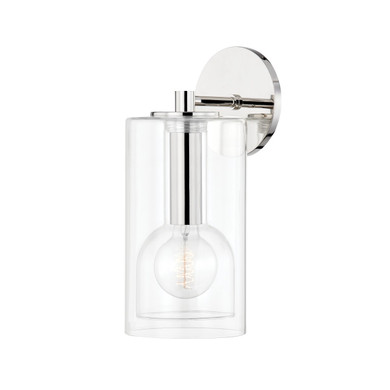 Sconces Single Glass by Mitzi ( 428 | H415101A-PN Belinda ) 