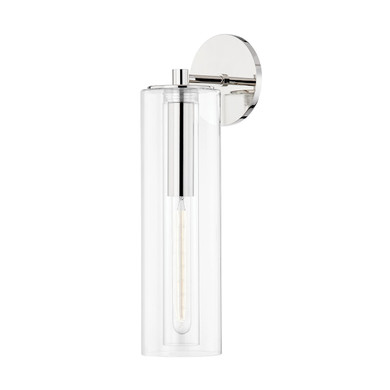 Sconces Single Glass by Mitzi ( 428 | H415101B-PN Belinda ) 