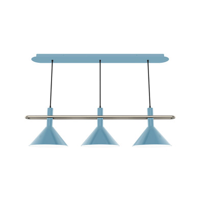 Linear/Island 3 Light Bar by Montclair Light Works ( 518 | CHR422-54-96 Raceway ) 