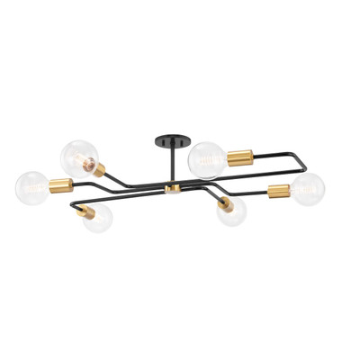 Semi-Flush Mts. Exposed Lamps by Mitzi ( 428 | H488606S-AGB/TBK Jena ) 