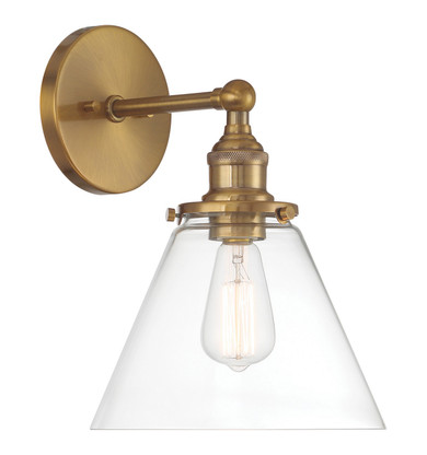Sconces Single Glass by Minka-Lavery ( 7 | 5680-923 Barwell ) 