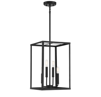 Foyer/Hall Lanterns Open Frame by Meridian ( 446 | M30008MBK ) 