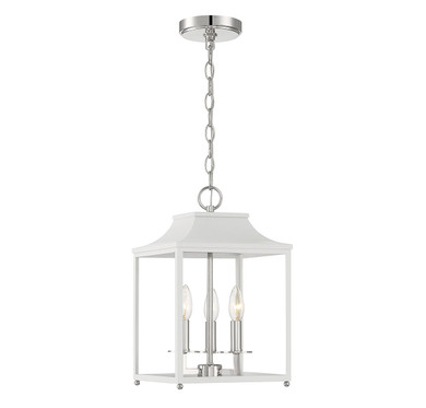 Foyer/Hall Lanterns Open Frame by Meridian ( 446 | M30013WHPN ) 