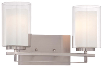 Bathroom Fixtures Two Lights by Minka-Lavery ( 7 | 6102-84 Parsons Studio ) 