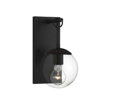 Sconces Single Glass by Meridian ( 446 | M50029BK Moutd ) 